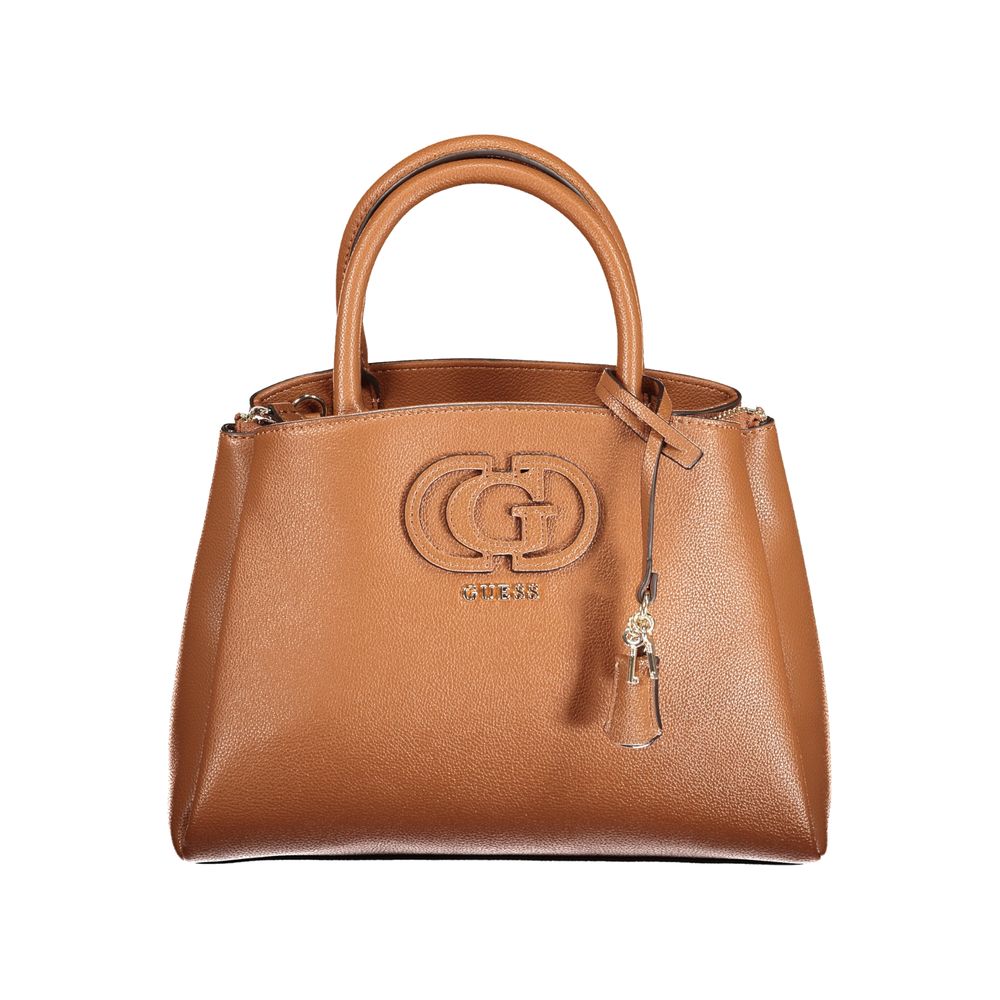 Guess Jeans Marrone Polyurethane Women Handbag