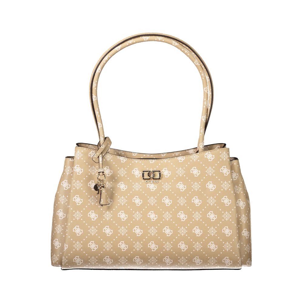 Guess Jeans Beige Polyurethane Women Handbag
