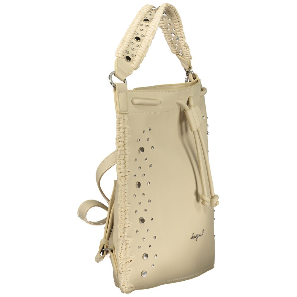 Desigual Sac à Dos Femme en Polyuréthane Blanc