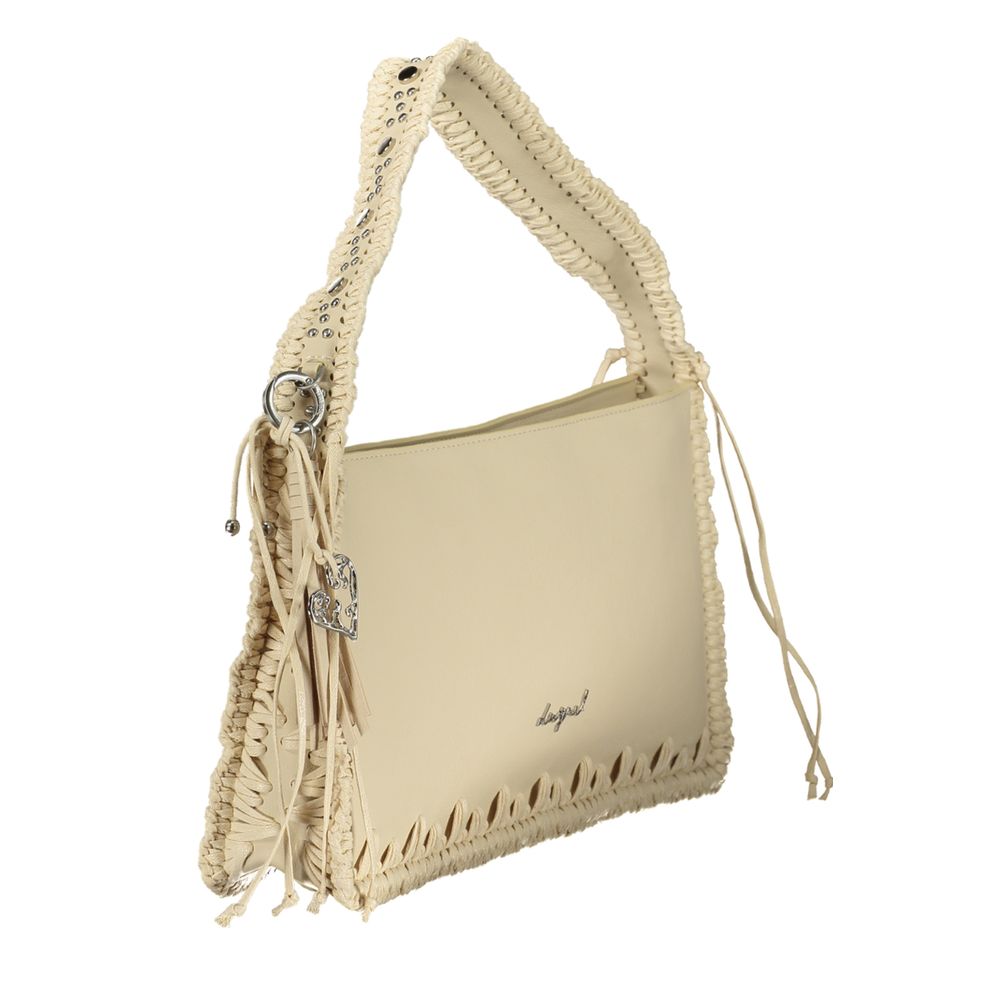Sac à main Desigual en polyuréthane beige pour femme