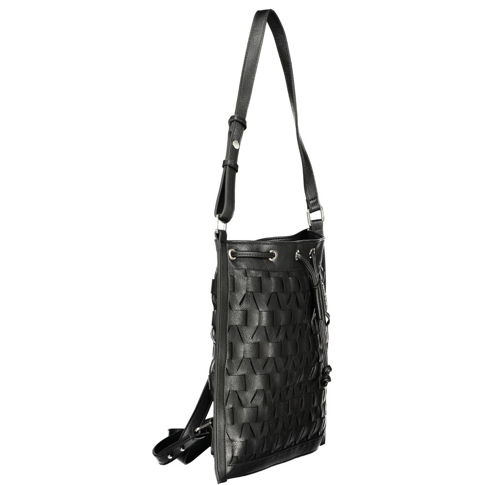 Desigual Schwarzer Damenrucksack aus Polyurethan
