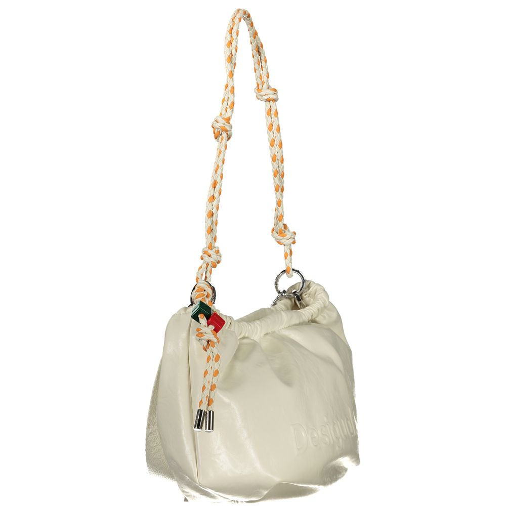 Sac à main femme Desigual en polyuréthane écru