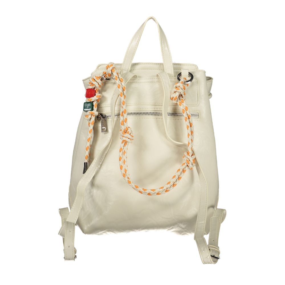 Desigual Ecru Polyurethane Women Backpack