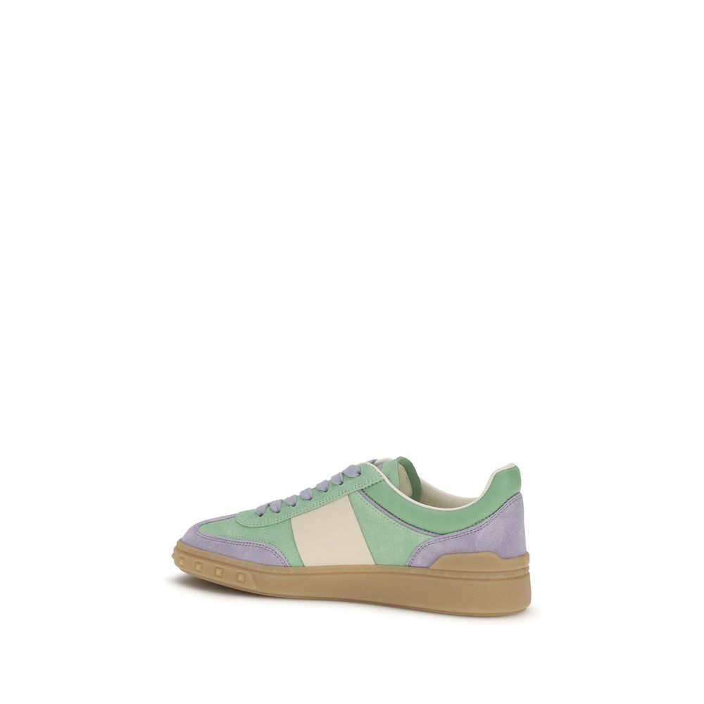 Valentino Garavani Mehrfarbige Low-Top-Sneaker aus Kalbsleder Bos Taurus