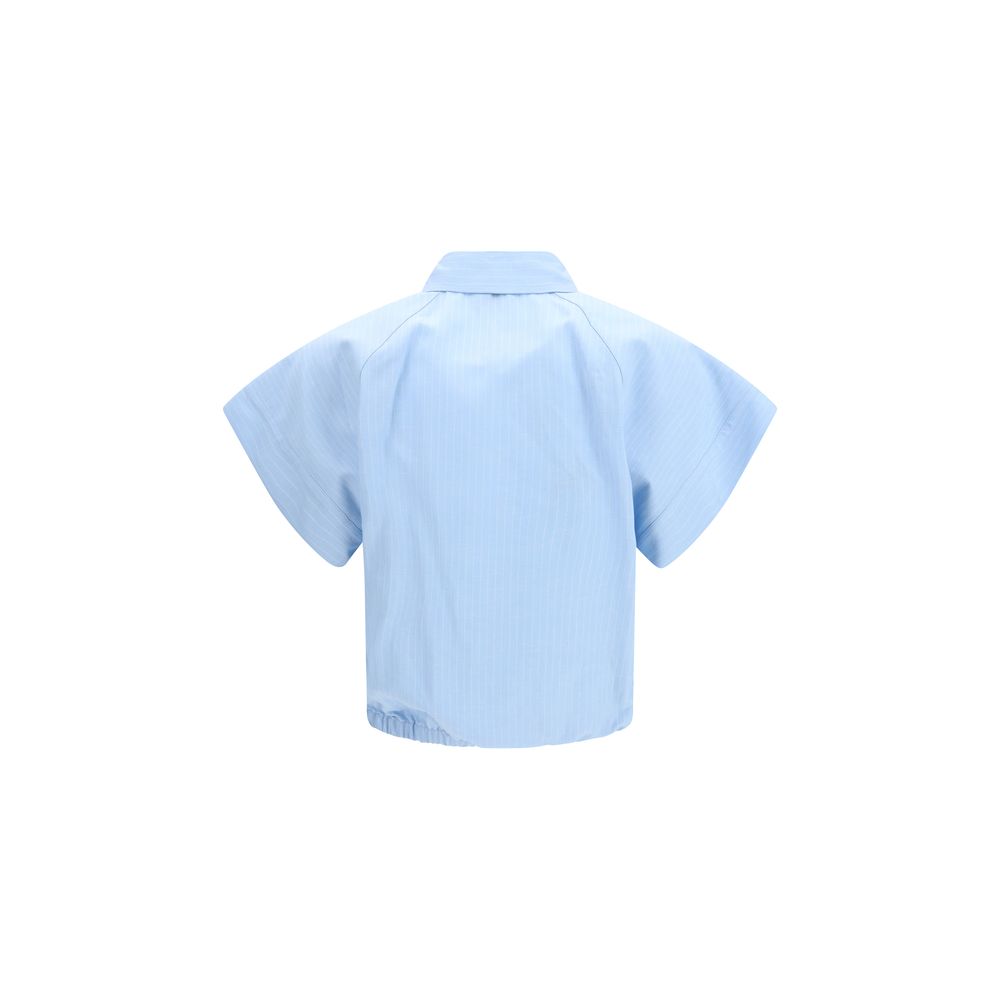 Jacob Cohen Blue Viscose Shortsleeve Shirt