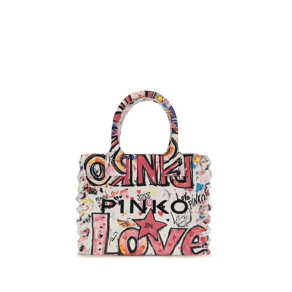 PINKO Mehrfarbige Baumwoll-Schultertasche