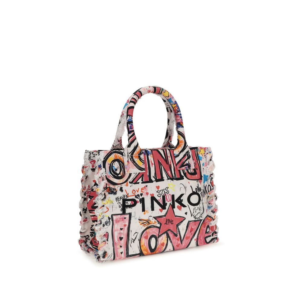 PINKO Mehrfarbige Baumwoll-Schultertasche