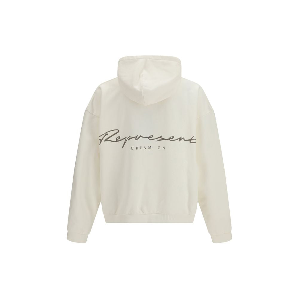 Représenter le sweatshirt en coton blanc