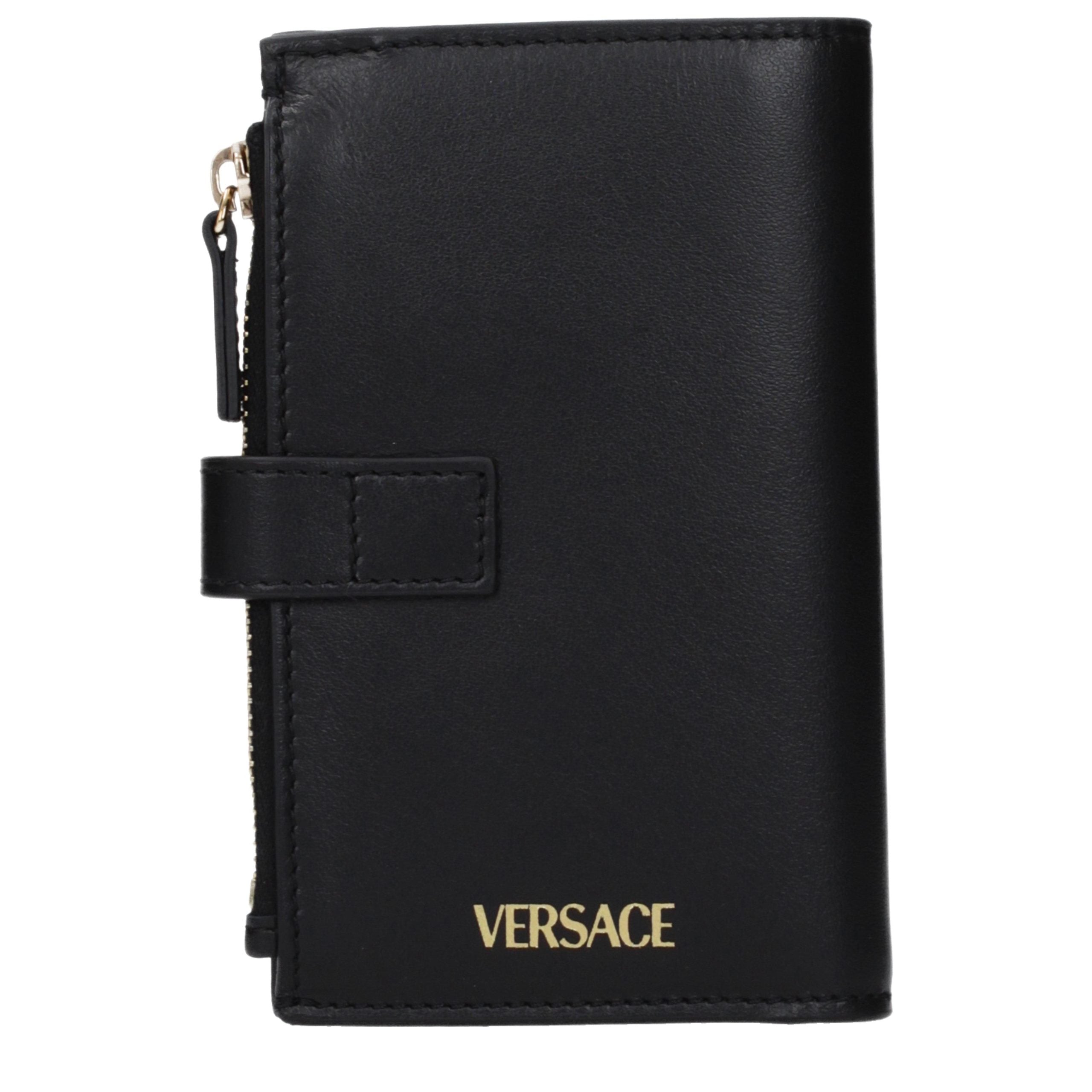 Versace Black Leather Wallet
