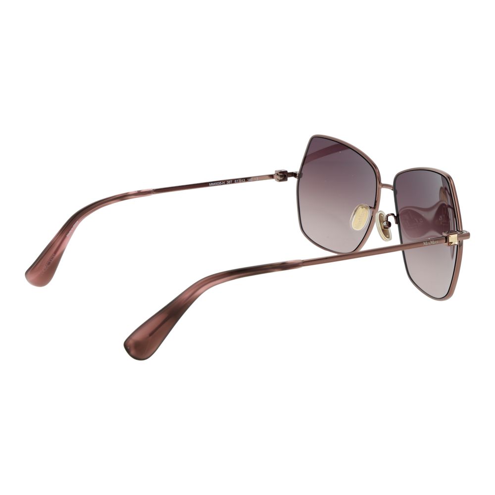 Max Mara Sonnenbrille aus bronzefarbenem Metall