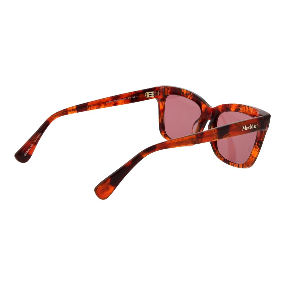Lunettes de Soleil Max Mara Marron en Plastique