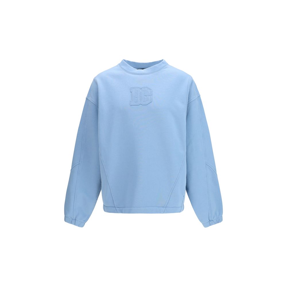 Dolce & Gabbana Blaues Baumwoll-Sweatshirt