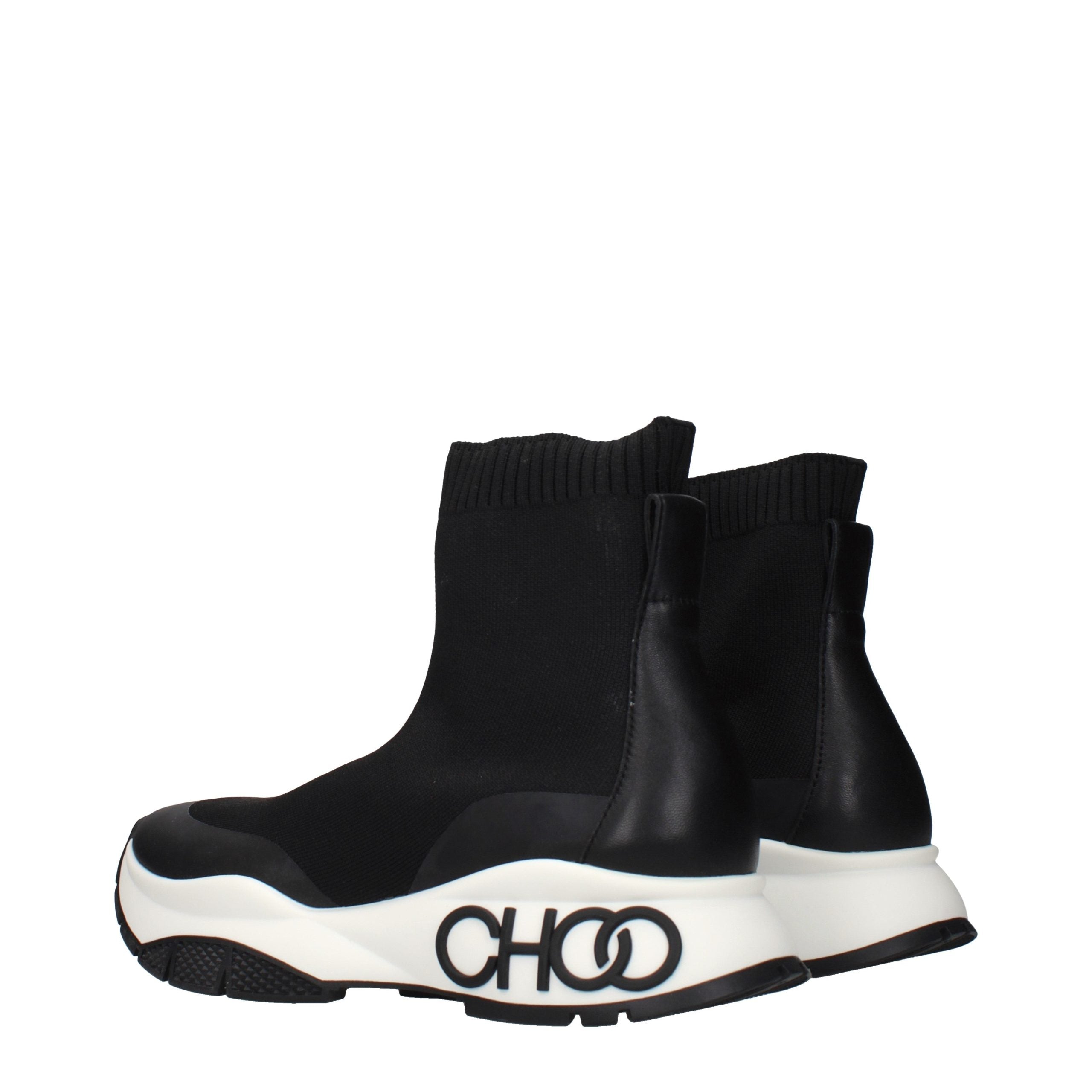 Jimmy Choo Schwarze Ankle Boots aus Stoff