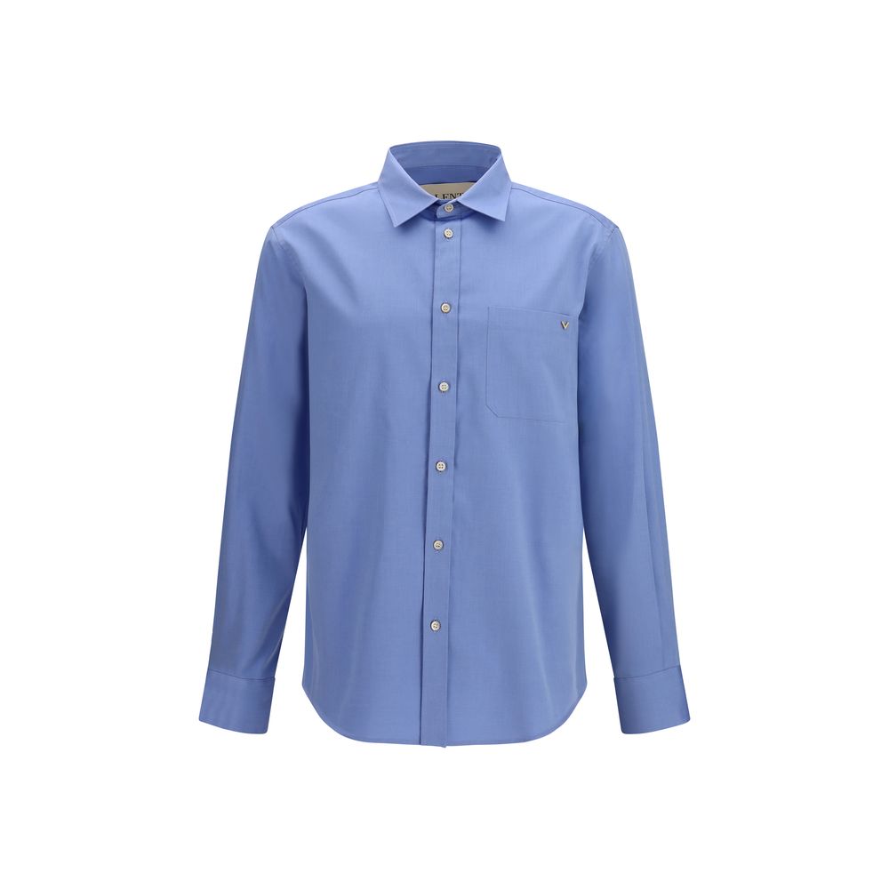 Valentino Blue Cotton Shirt