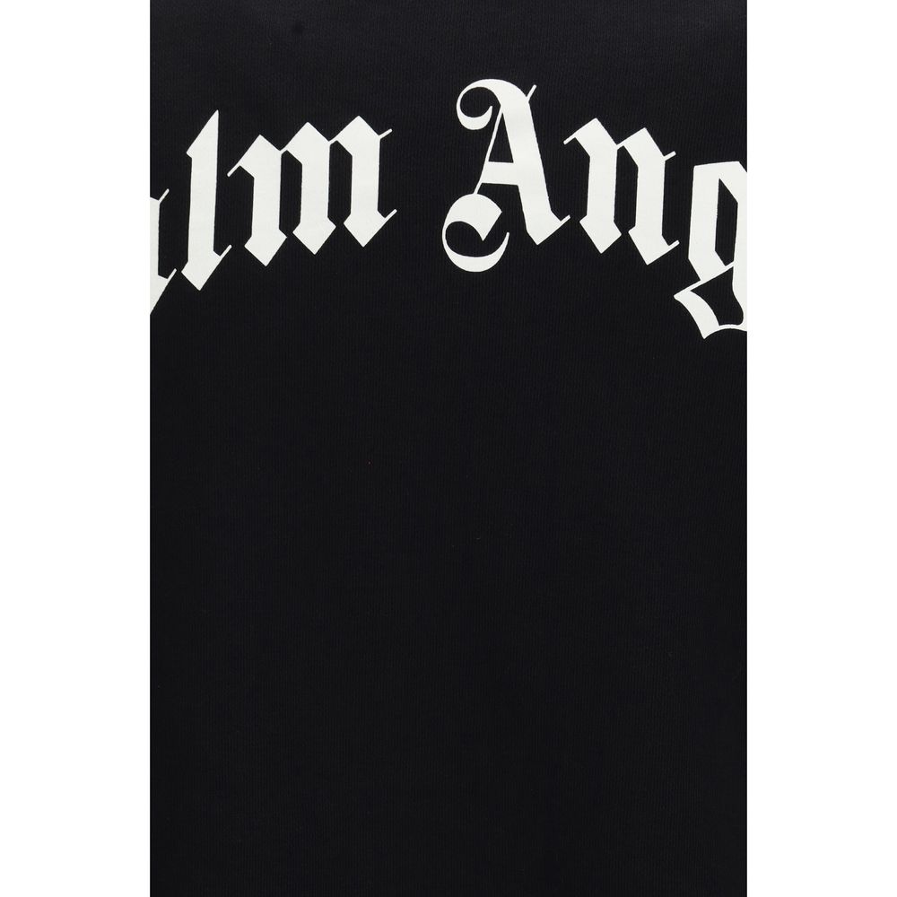Palm Angels Schwarzes Baumwoll-Sweatshirt