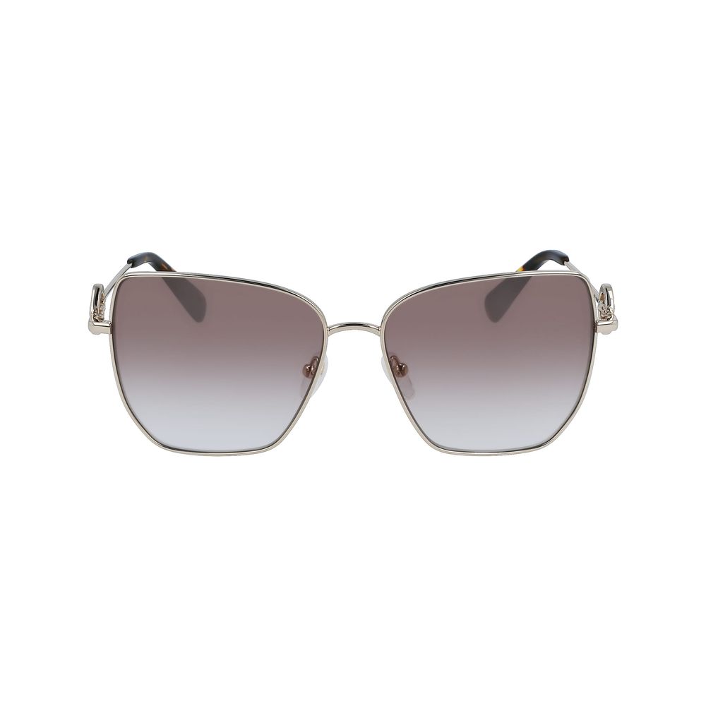 Longchamp Gold Metal Sunglasses