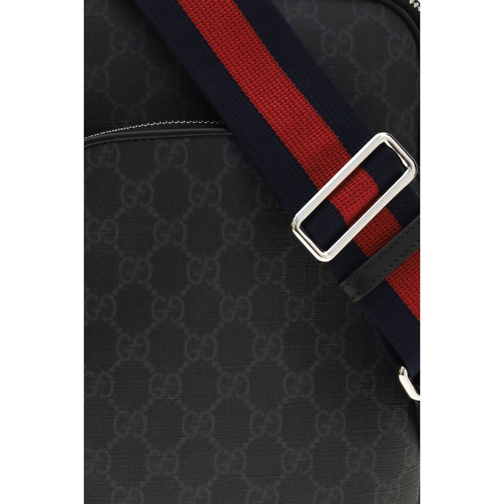 Gucci schwarze Polyurethan-Umhängetasche