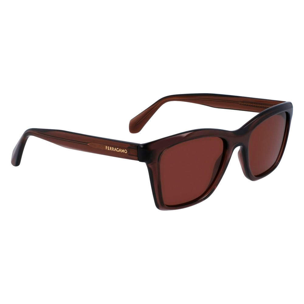 Ferragamo braune Injected-Sonnenbrille