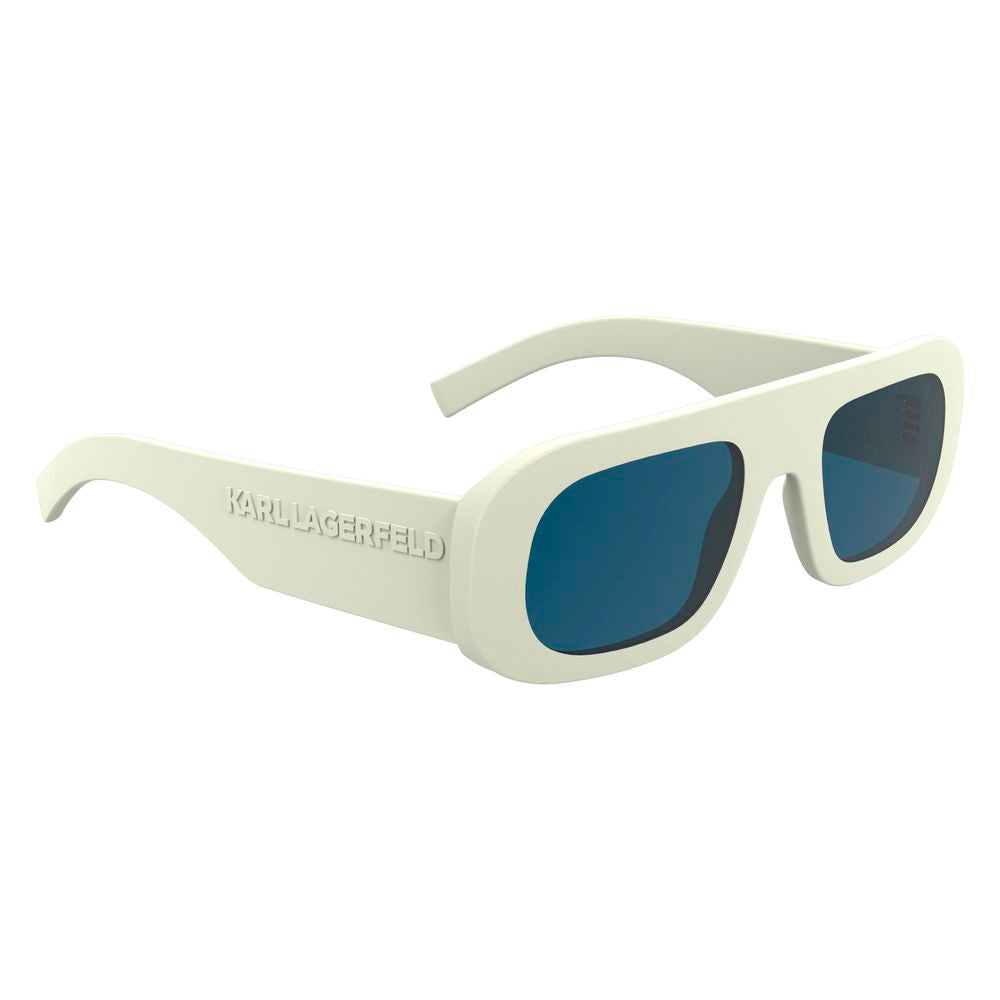 Karl Lagerfeld weiße Injected-Sonnenbrille