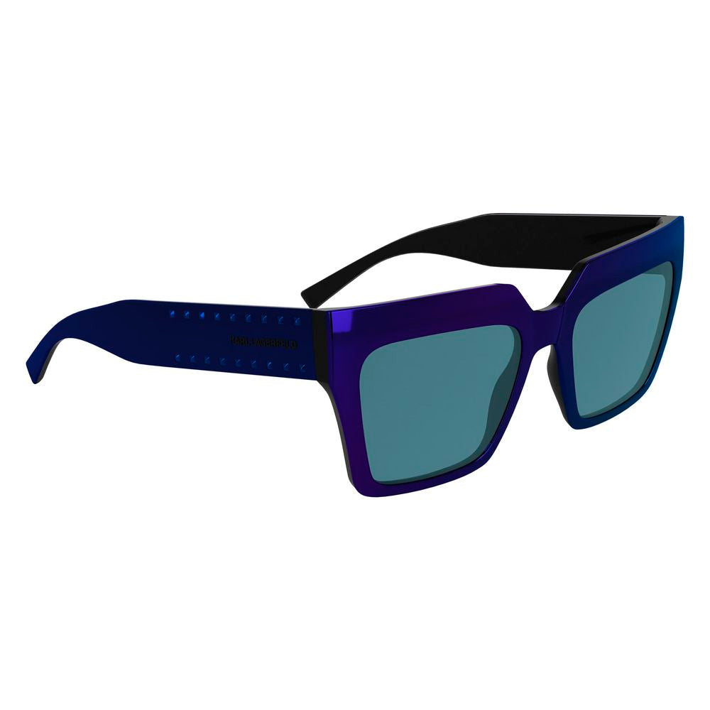 Lunettes de soleil injectées bleues Karl Lagerfeld