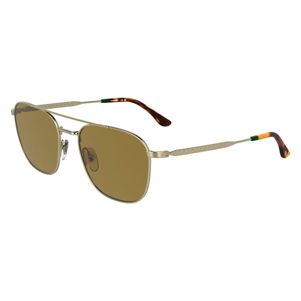 Lunettes de soleil Lacoste en métal doré