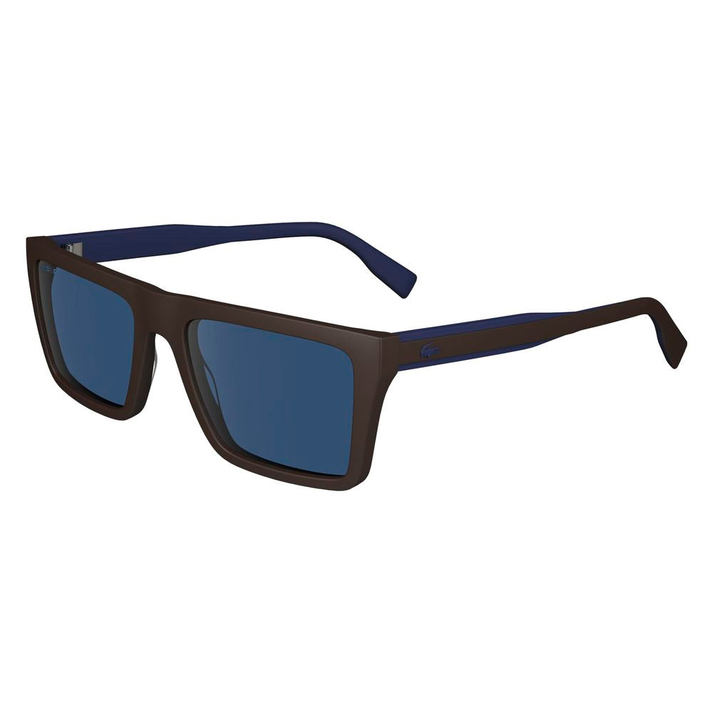 Lunettes de soleil Lacoste marron injecté