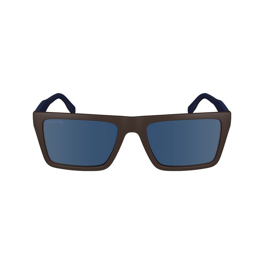 Lunettes de soleil Lacoste marron injecté