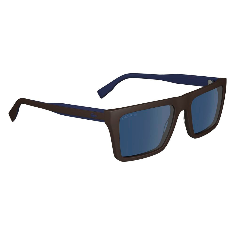 Lunettes de soleil Lacoste marron injecté