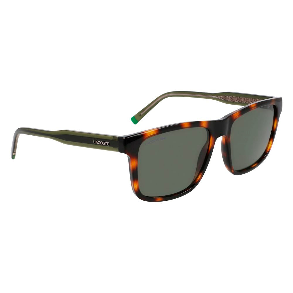Lunettes de soleil Lacoste marron injecté