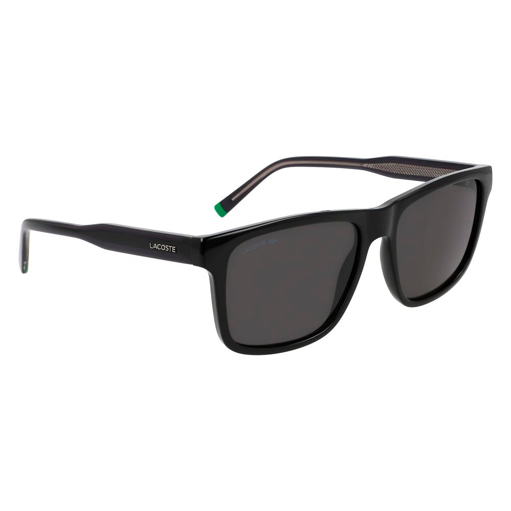 Lunettes de soleil injectées noires Lacoste