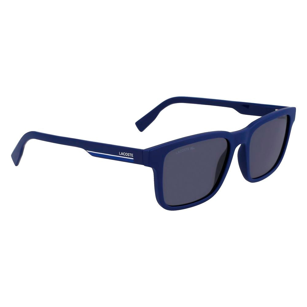 Lunettes de soleil injectées bleues Lacoste