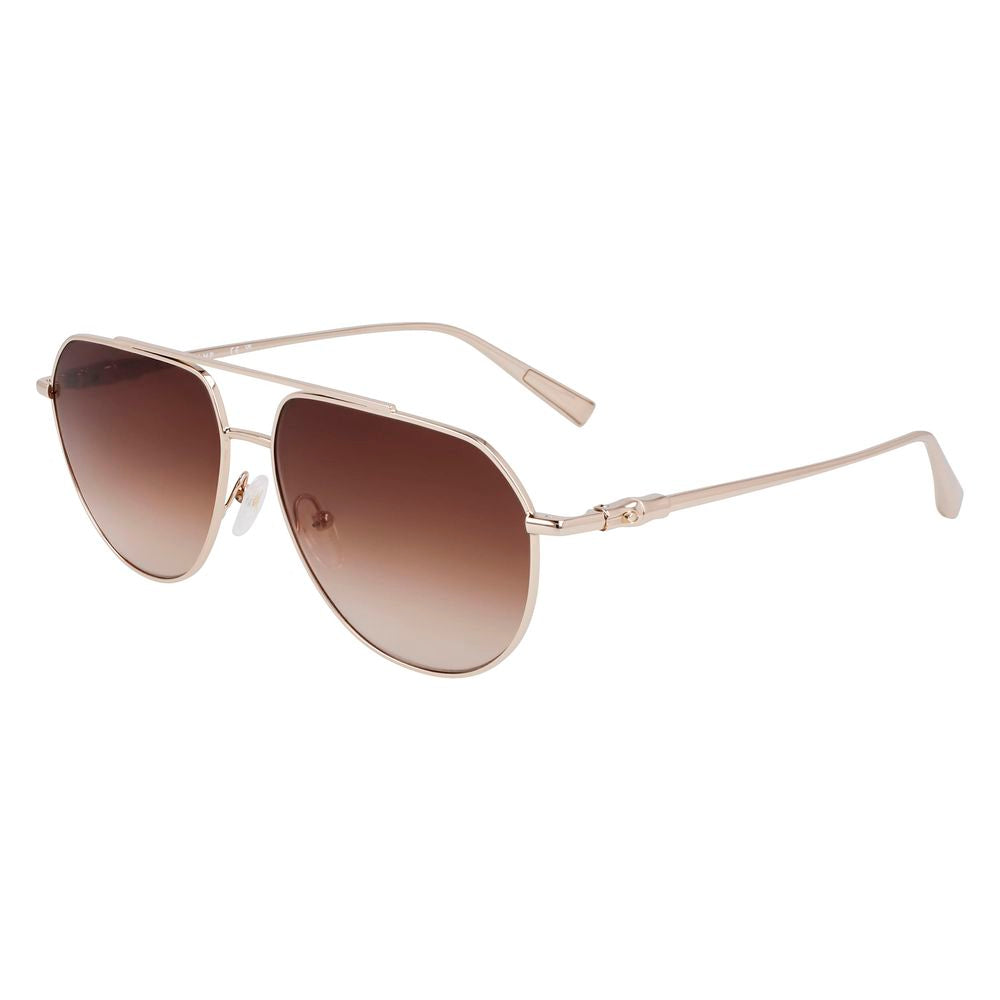 Longchamp Gold Metal Sunglasses