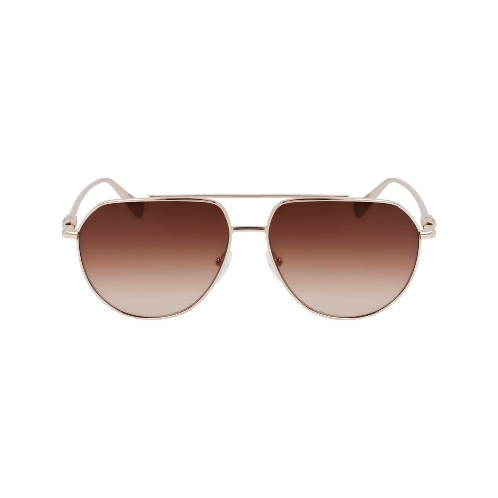Longchamp Gold Metal Sunglasses