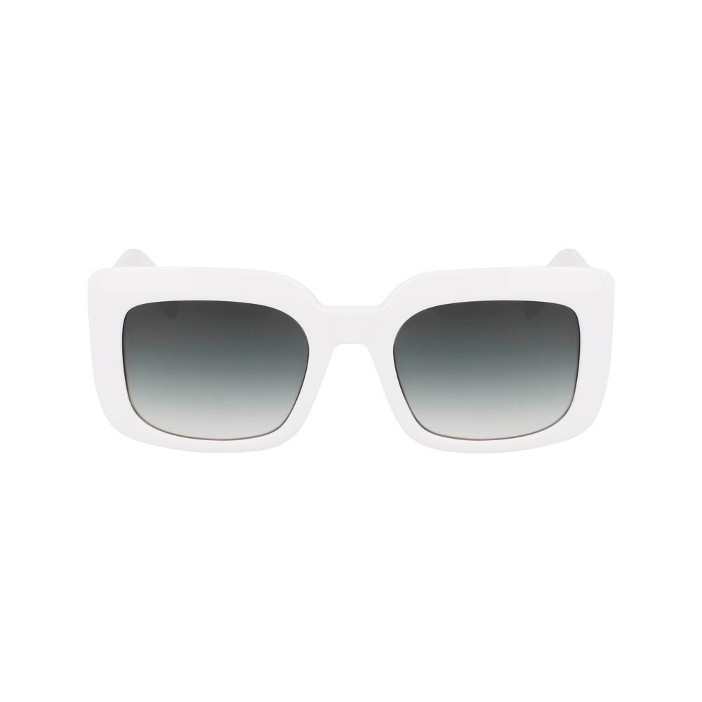 Longchamp White Acetate Sunglasses