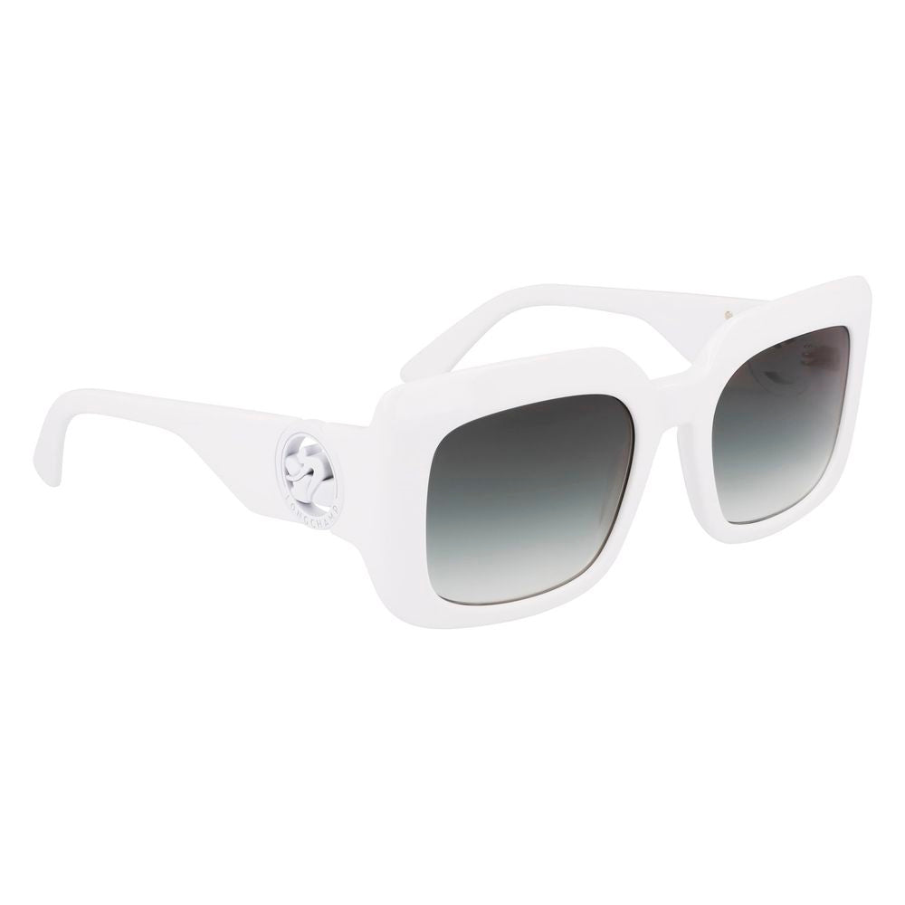 Longchamp Weiße Azetat-Sonnenbrille