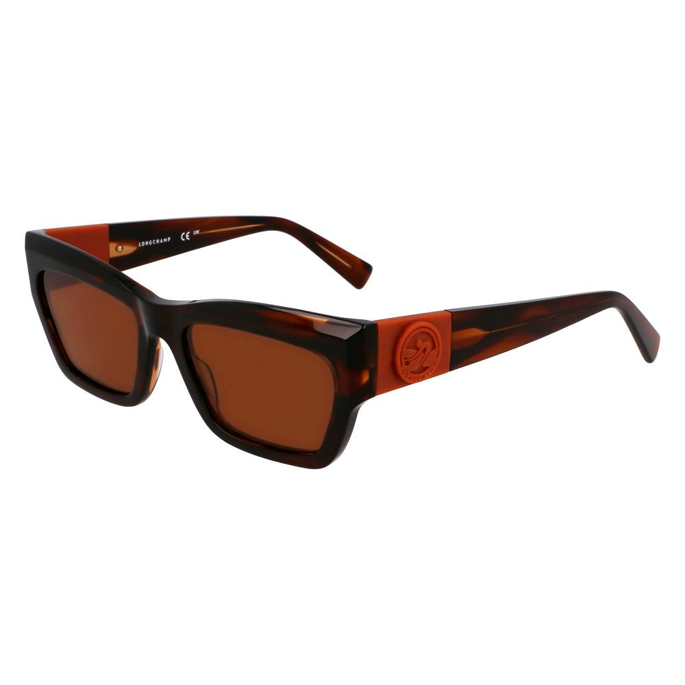 Longchamp Brown Acetate Sunglasses