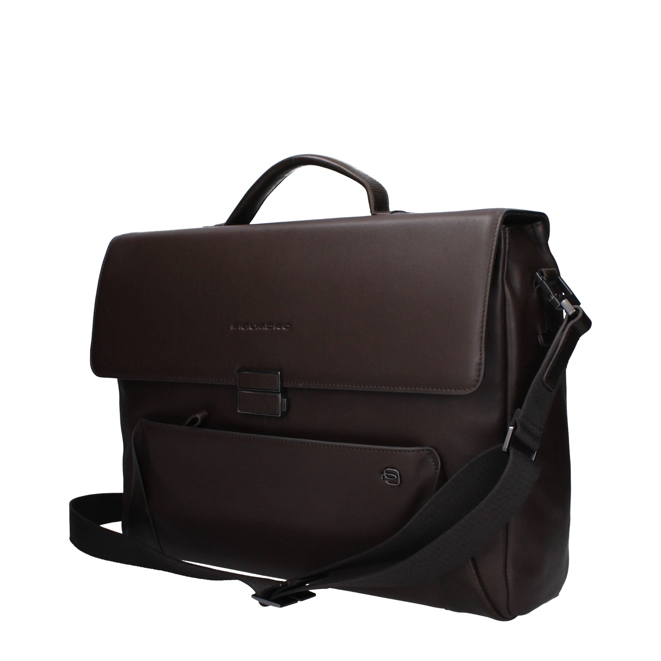 Piquadro Business- und Laptoptasche aus braunem Leder