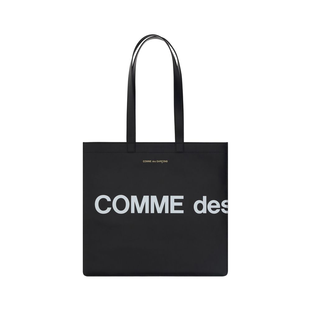 Comme Des Garçons Black Calf Leather Bos Taurus Shoulder Bag