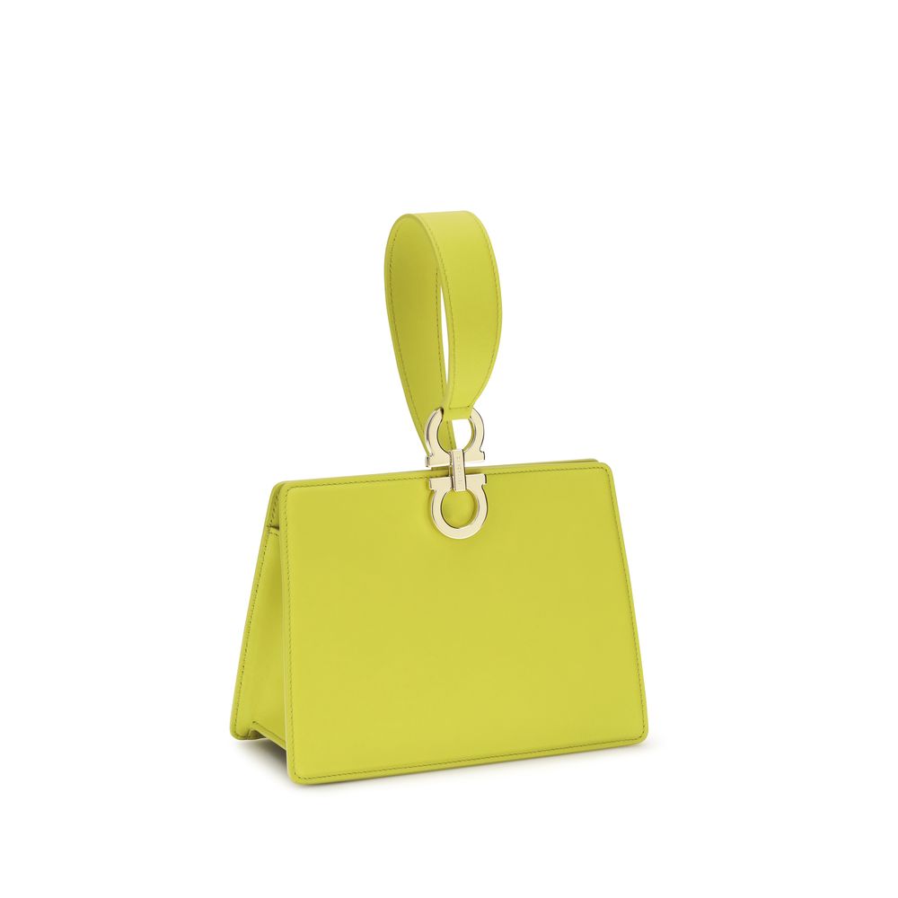 Ferragamo zweifarbige Clutch aus Kalbsleder Bos Taurus