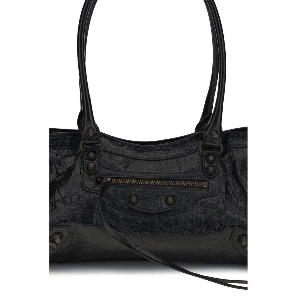 Sac à bandoulière Balenciaga en cuir de veau noir Bos Taurus