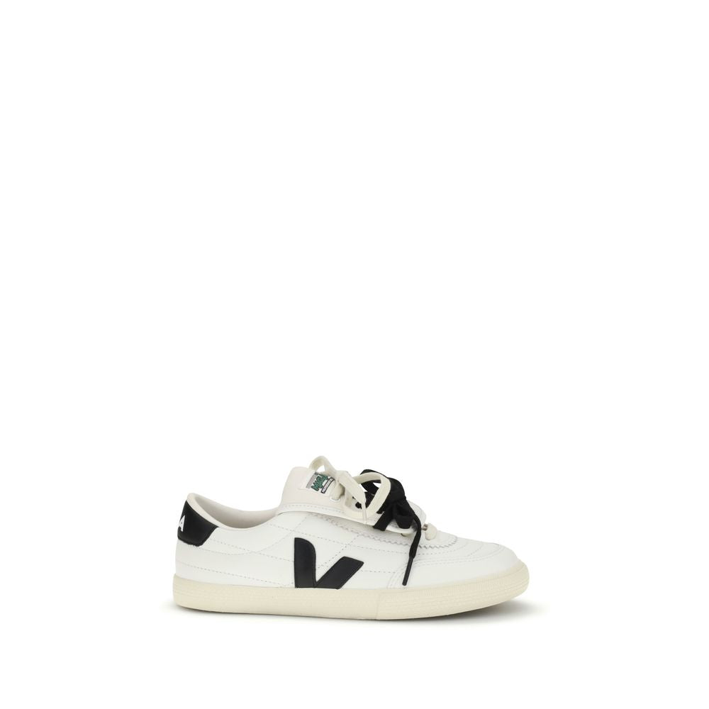 Veja White Calf Leather Bos Taurus Athletic Sneakers