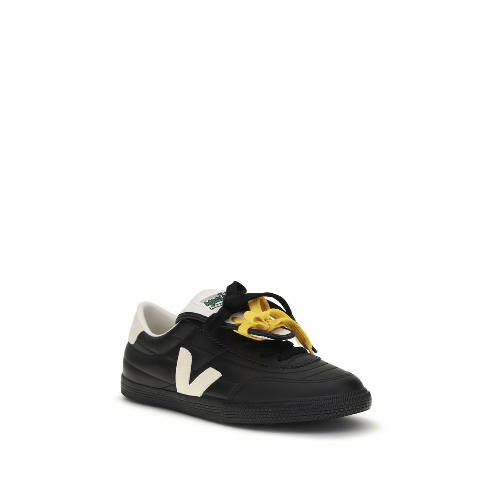 Veja Black Calf Leather Bos Taurus Low Top Sneakers
