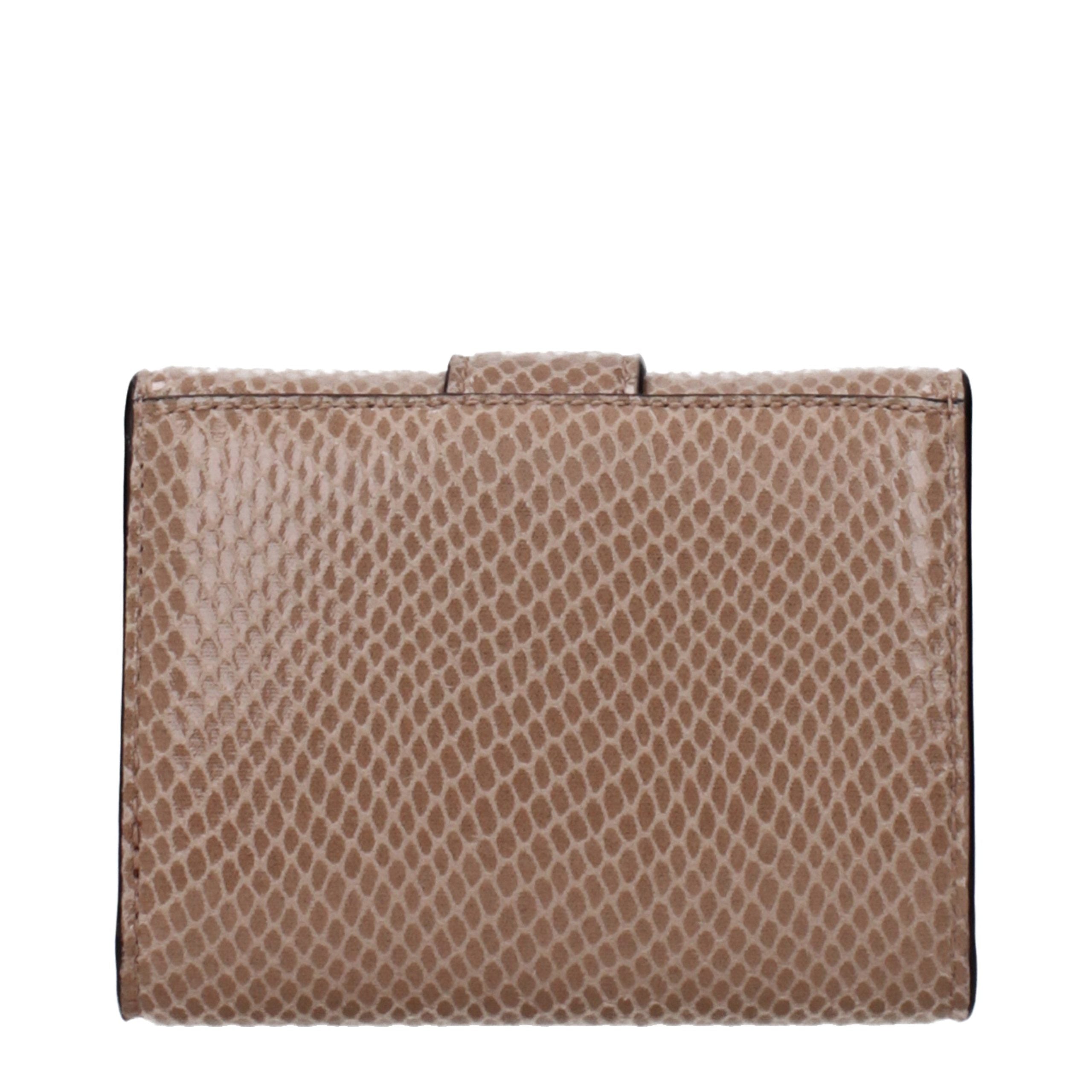 Jimmy Choo Beige Leather Wallet