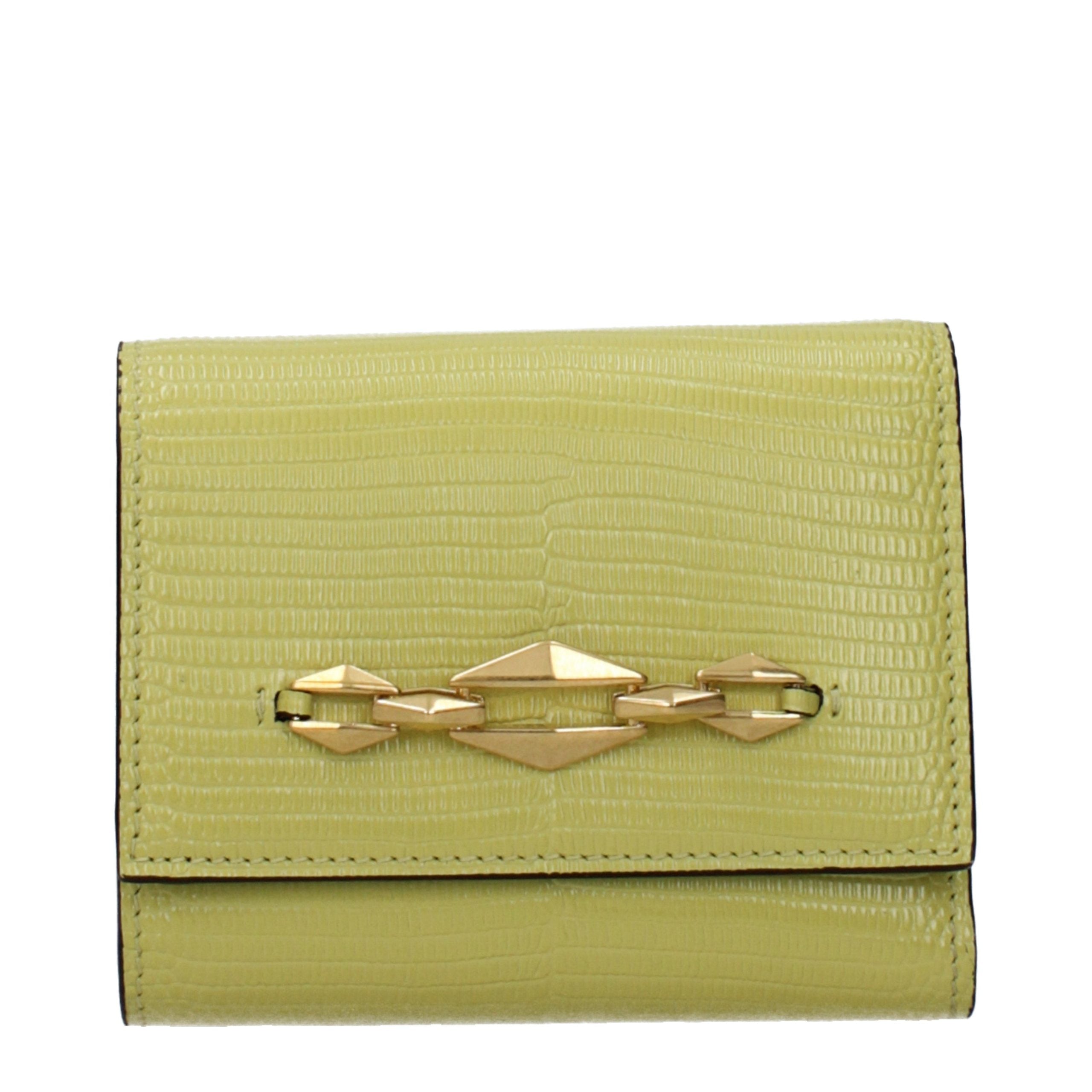 Jimmy Choo Yellow Leather Wallet