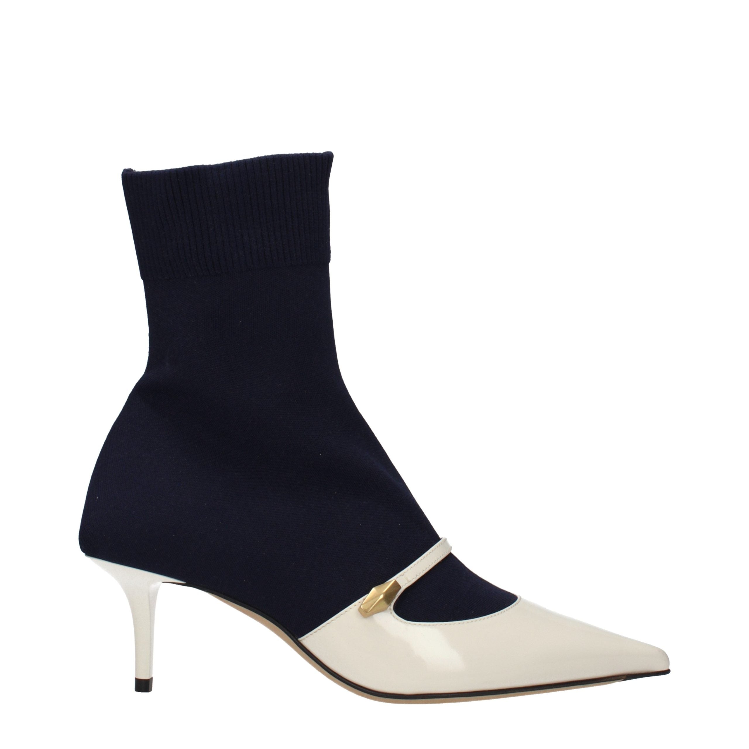 Jimmy Choo Blue Fabric Ankle Boots