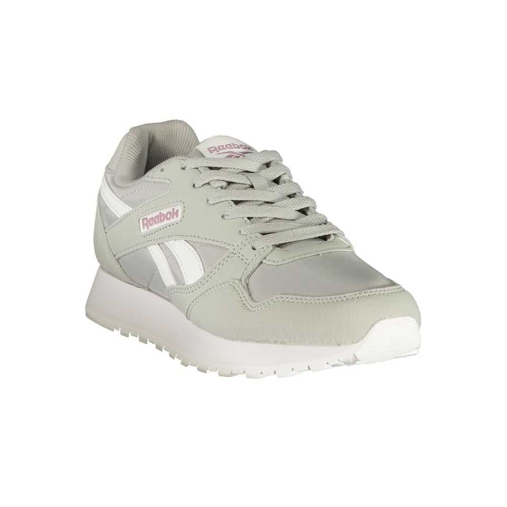 Reebok Gray Polyester Athletic Sneakers