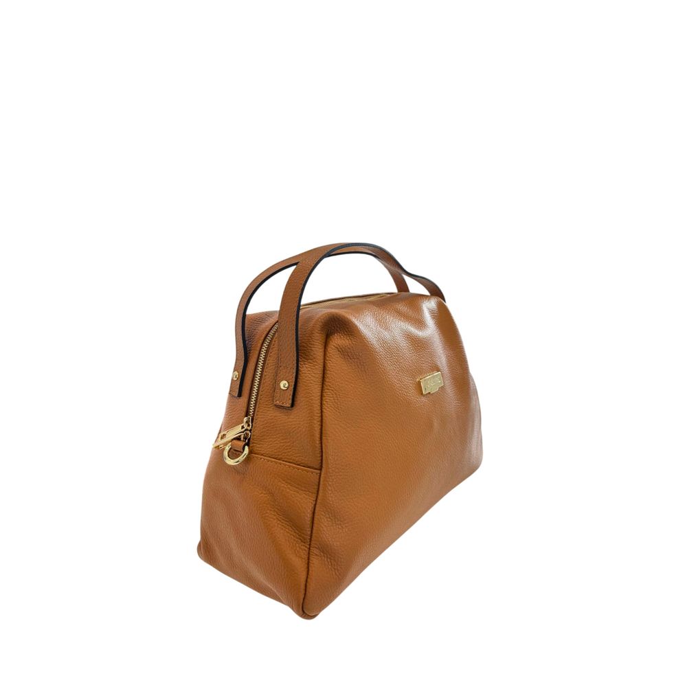 Baldinini Trend Damen Schultertasche aus braunem Leder