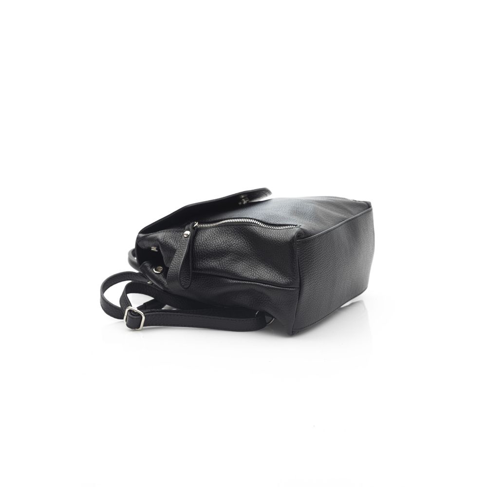 Baldinini Trend Damen Rucksack aus schwarzem Leder