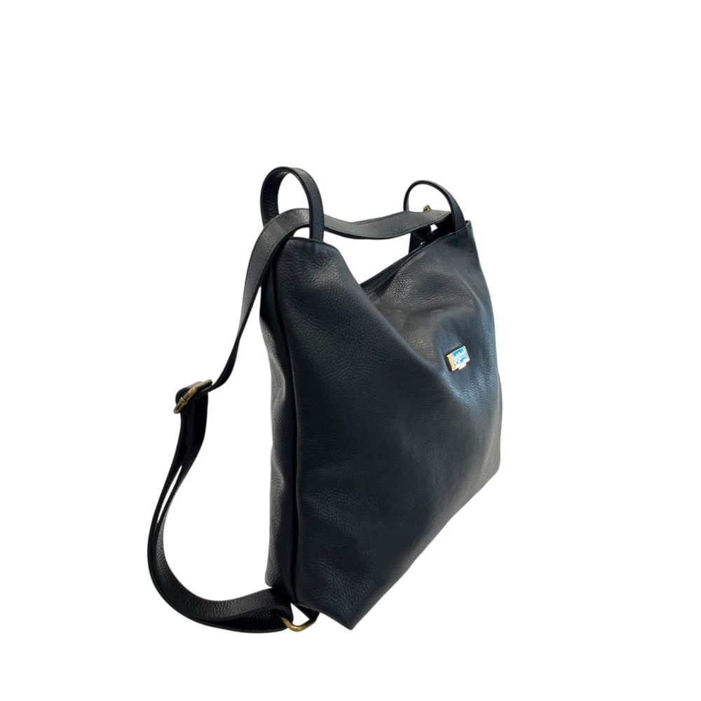 Baldinini Trend Damen Rucksack aus schwarzem Leder
