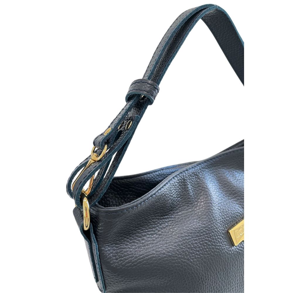 Baldinini Trend Schultertasche für Damen aus blauem Rindsleder